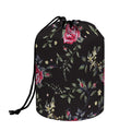 Red Rose Floral Pattern Print Drawstring Makeup Bag