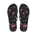Red Rose Floral Pattern Print Flip Flops