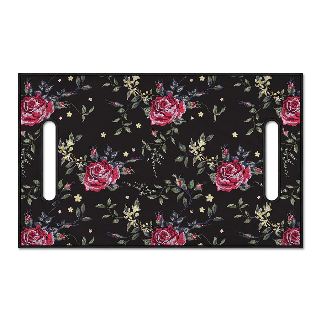 Red Rose Floral Pattern Print Golf Cart Seat Cover