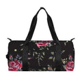 Red Rose Floral Pattern Print Gym Bag