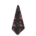 Red Rose Floral Pattern Print Hand Towel