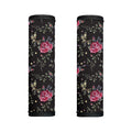 Red Rose Floral Pattern Print Handle Covers