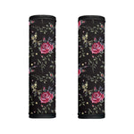 Red Rose Floral Pattern Print Handle Covers