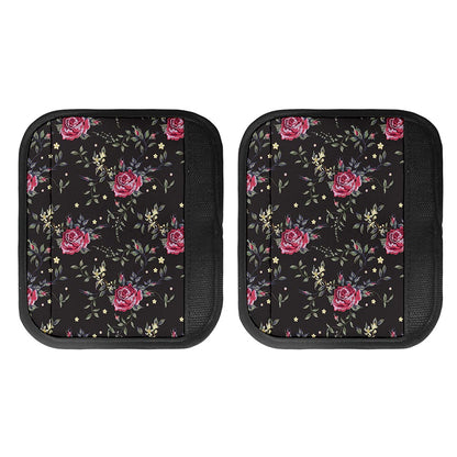 Red Rose Floral Pattern Print Handle Covers