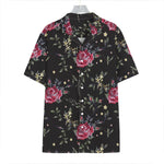 Red Rose Floral Pattern Print Hawaiian Shirt