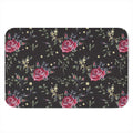 Red Rose Floral Pattern Print Indoor Door Mat