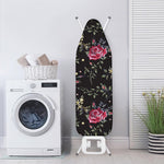 Red Rose Floral Pattern Print Ironing Board Cover