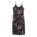 Red Rose Floral Pattern Print Jersey Midi Cami Dress