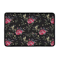 Red Rose Floral Pattern Print Kitchen Mat