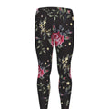 Red Rose Floral Pattern Print Men's Leggings