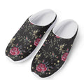 Red Rose Floral Pattern Print Mesh Casual Shoes