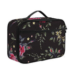 Red Rose Floral Pattern Print Portable Lunch Bag