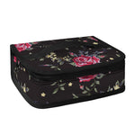 Red Rose Floral Pattern Print Small Lunch Bag