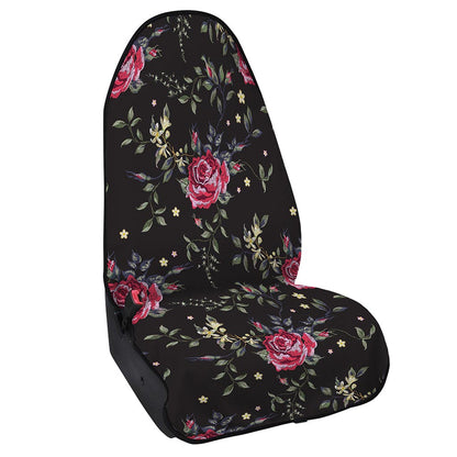 Red Rose Floral Pattern Print Waterproof Car Seat Cover