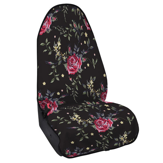 Red Rose Floral Pattern Print Waterproof Car Seat Cover