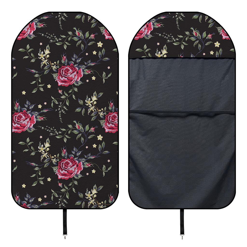 Red Rose Floral Pattern Print Waterproof Car Seat Cover