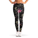 Red Rose Floral Pattern Print Women's Leggings