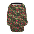 Red Rose Flower Camouflage Print Baby Seat Cover