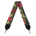 Red Rose Flower Camouflage Print Bag Strap
