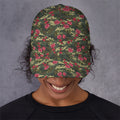 Red Rose Flower Camouflage Print Baseball Cap