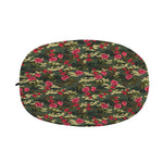 Red Rose Flower Camouflage Print Car Side Mirror Covers