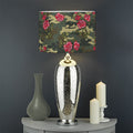 Red Rose Flower Camouflage Print Drum Lamp Shade