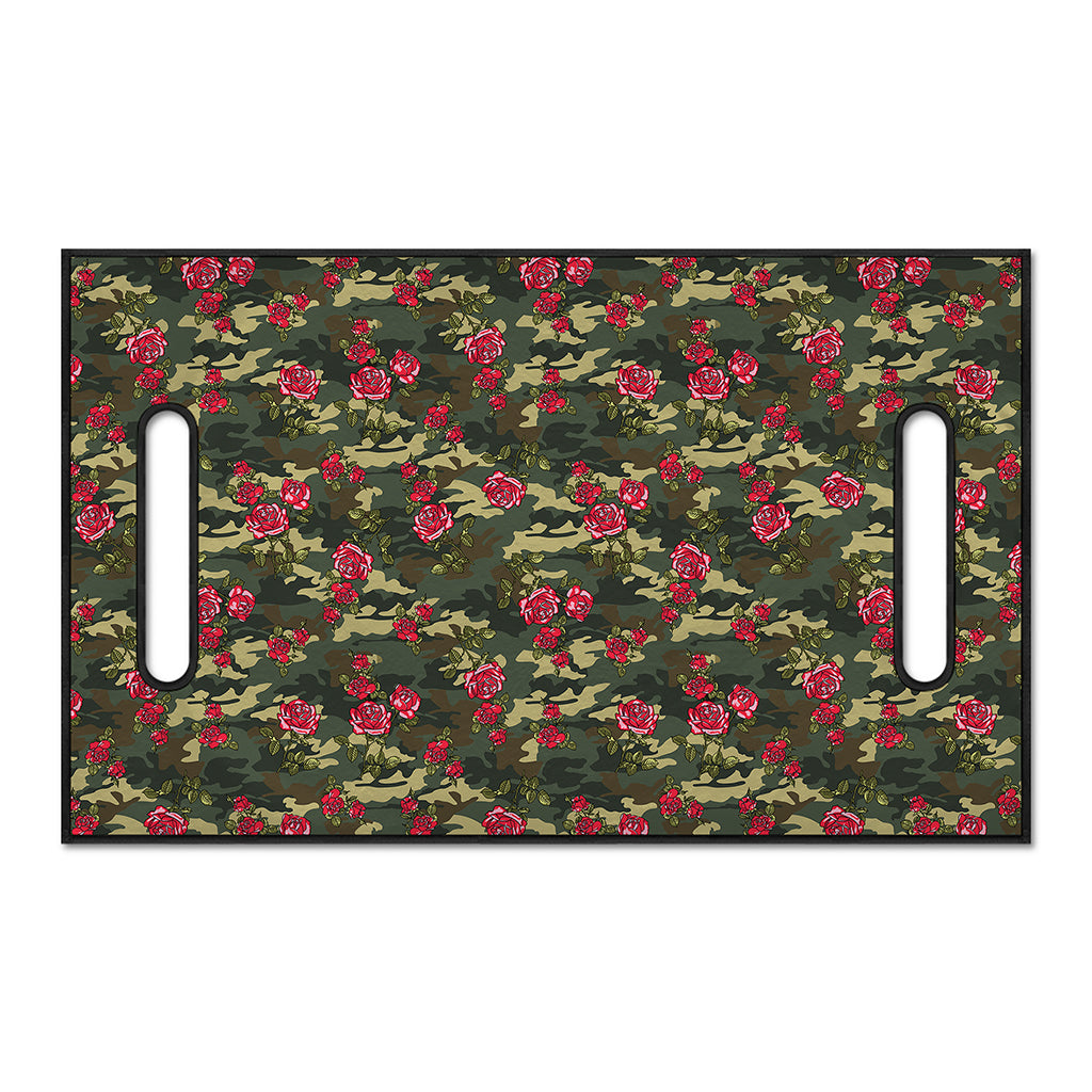 Red Rose Flower Camouflage Print Golf Cart Seat Cover