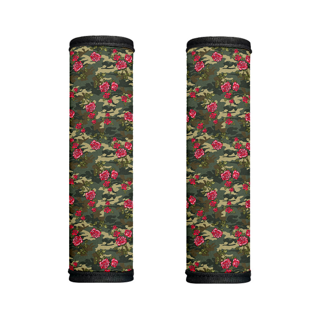 Red Rose Flower Camouflage Print Handle Covers