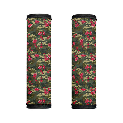 Red Rose Flower Camouflage Print Handle Covers
