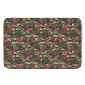 Red Rose Flower Camouflage Print Indoor Door Mat