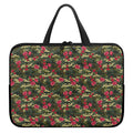 Red Rose Flower Camouflage Print Laptop Sleeve With Handle