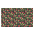 Red Rose Flower Camouflage Print Polyester Doormat