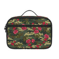 Red Rose Flower Camouflage Print Portable Lunch Bag