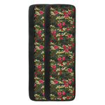 Red Rose Flower Camouflage Print Refrigerator Handle Covers
