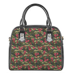 Red Rose Flower Camouflage Print Shoulder Handbag