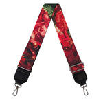 Red Rose Flower Print Bag Strap