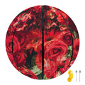 Red Rose Flower Print Basketball