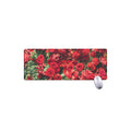 Red Rose Flower Print Extended Mouse Pad