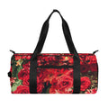 Red Rose Flower Print Gym Bag