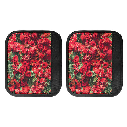 Red Rose Flower Print Handle Covers