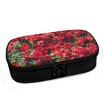 Red Rose Flower Print Insulin Cooler Travel Case