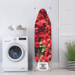 Red Rose Flower Print Ironing Board Cover