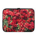 Red Rose Flower Print Laptop Sleeve