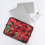 Red Rose Flower Print Laptop Sleeve