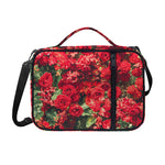 Red Rose Flower Print Shoulder Strap Bible Bag
