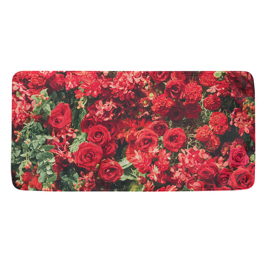 Red Rose Flower Print Towel