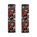 Red Rose Grey Skull Pattern Print Handle Covers