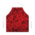Red Rose Print Adjustable Apron