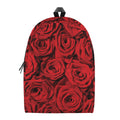 Red Rose Print School Backpack