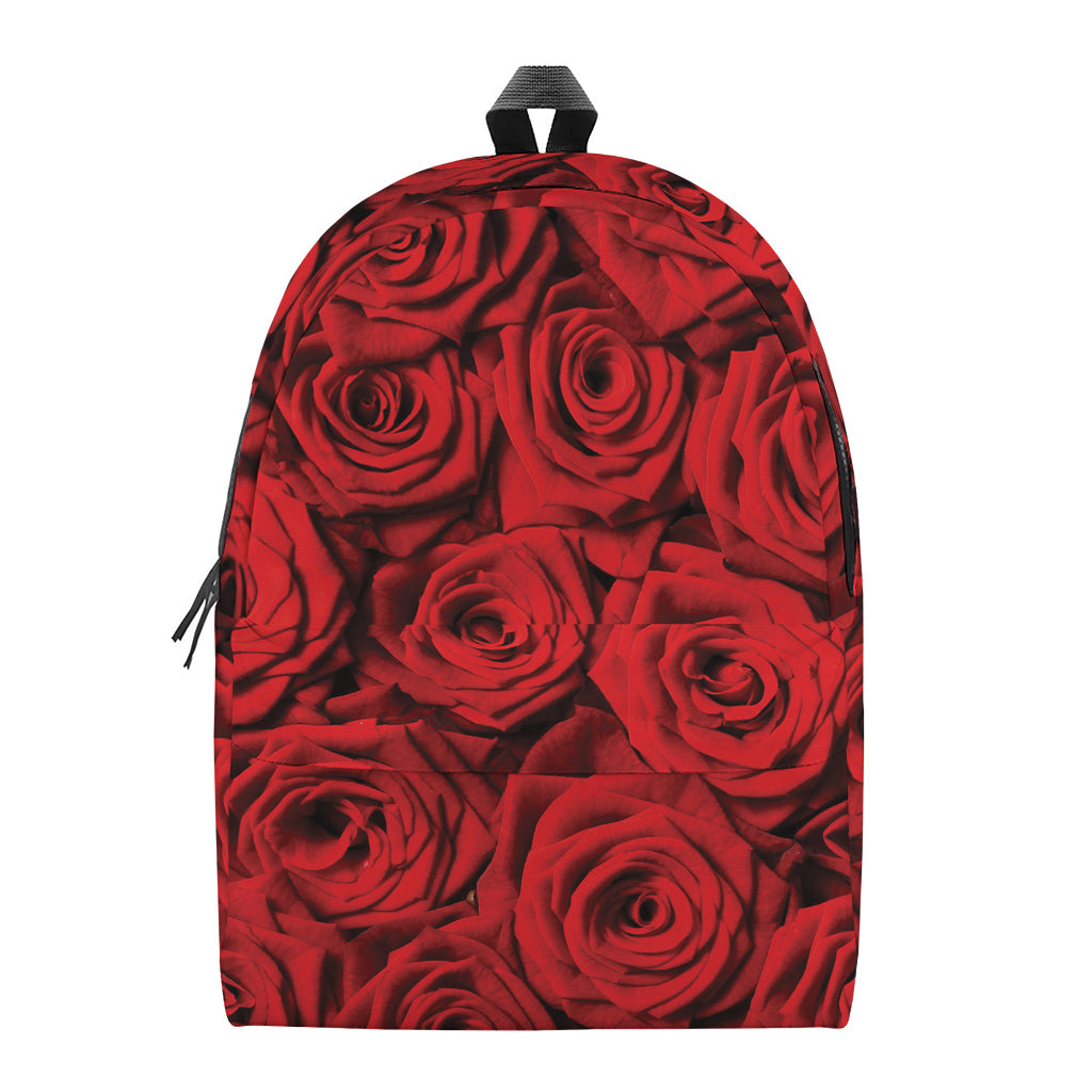 Red Rose Print Backpack